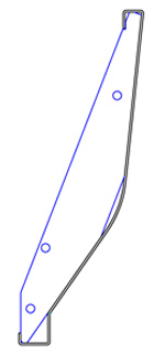 Contour Metal Concrete Form with Radius Bend Contour Metal Concrete Form with Radius Bend