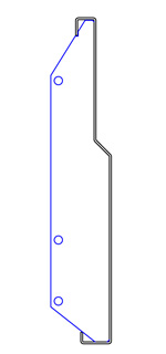 Straight Steel Concrete Barrier Form with Offset Straight Steel Concrete Barrier Form with Offset