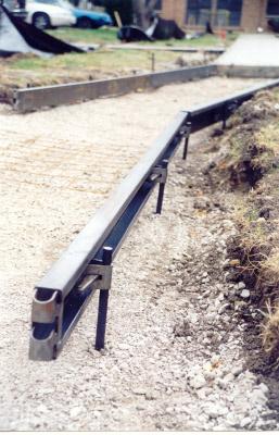 Steel Flatwork Concrete Forms Used for Sidewalk