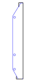 Straight Concrete Metal Form - Vertical