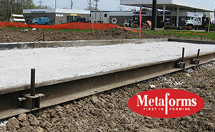 MetaForms Flatwork for road construction
